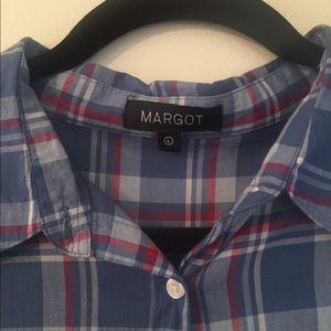 Oversized plaid shirt